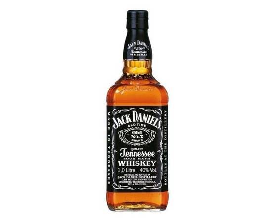 Order Jack Daniels black laber 1L food online from House Of Wine store, New Rochelle on bringmethat.com