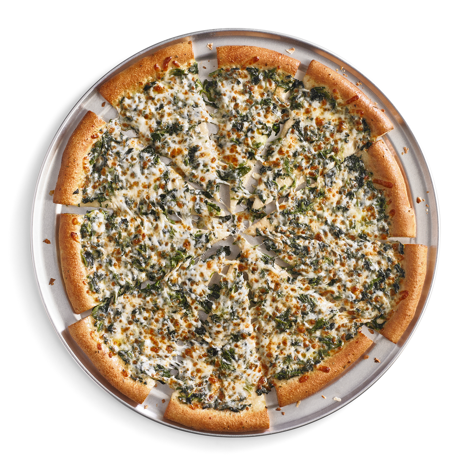 Order Spinach Alfredo Giant Pizza food online from Cici's store, Mesquite on bringmethat.com