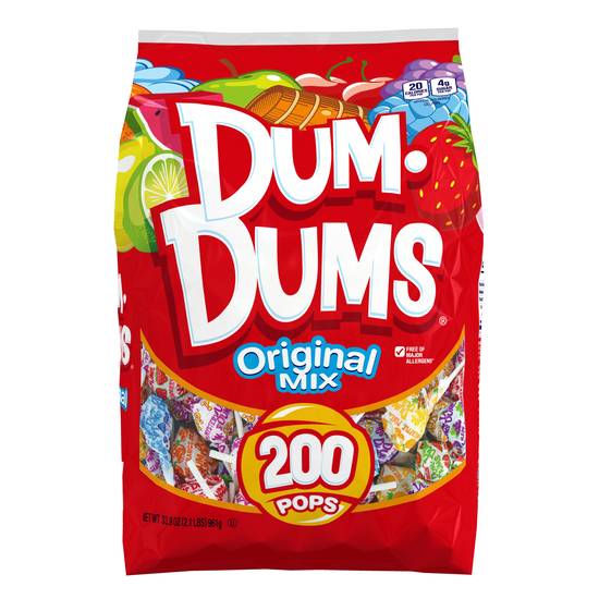 Order Dum Dums Lollipops Original Mix (200 ct) food online from Rite Aid store, Eugene on bringmethat.com