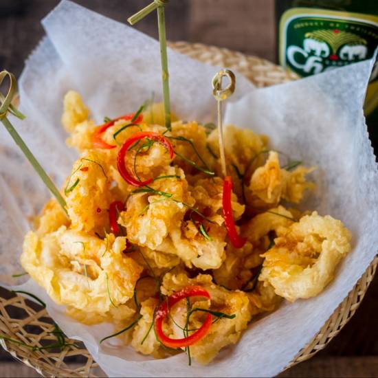 Order Crispy Calamari food online from M Thai Street Food store, Alpharetta on bringmethat.com