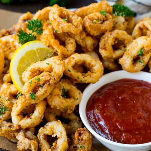 Order Fried Calamari food online from Kong's Kitchen store, Atlanta on bringmethat.com
