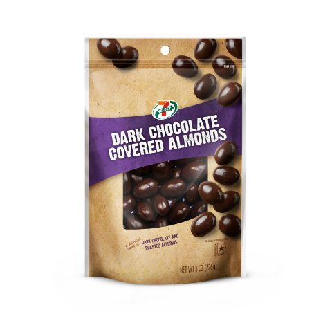 Order 7-Select Dark Chocolate Covered Almonds 8oz food online from 7-Eleven store, Conroe on bringmethat.com