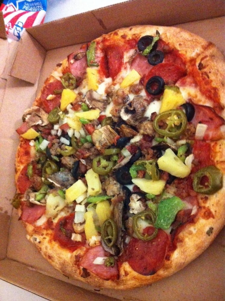 Order The Patriot Pizza - Small (Serves1-2) food online from Marcello Pizza store, Riverside on bringmethat.com