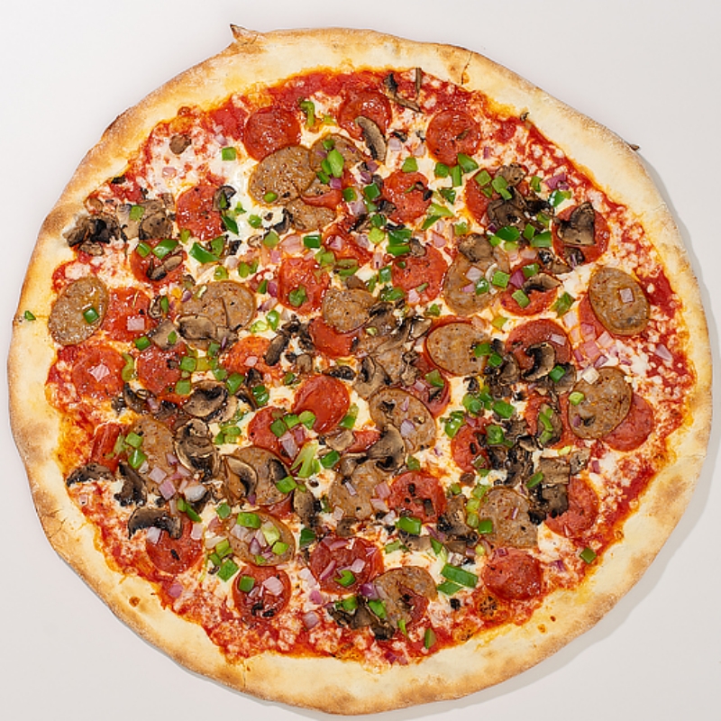 Order Supreme Pie food online from Wiseguy Pizza store, Washington on bringmethat.com
