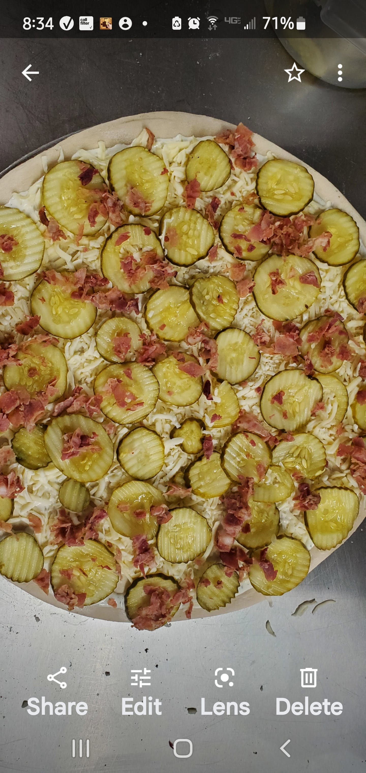 Order Pickle Pizza - Small 12'' food online from Northside Pizza store, Hastings on bringmethat.com