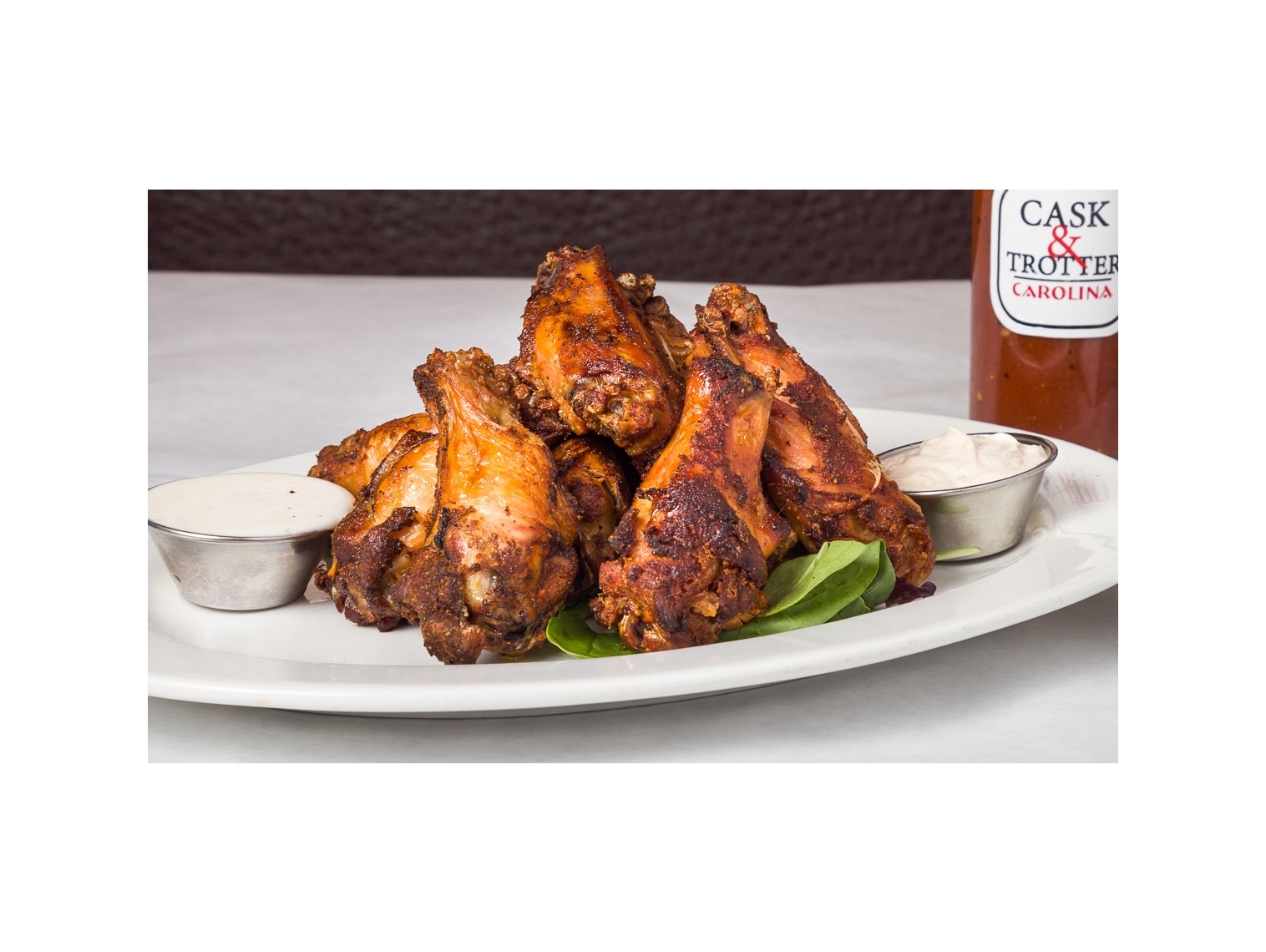 Order Smoked Chx Wings(6) food online from Cask & Trotter store, Seattle on bringmethat.com