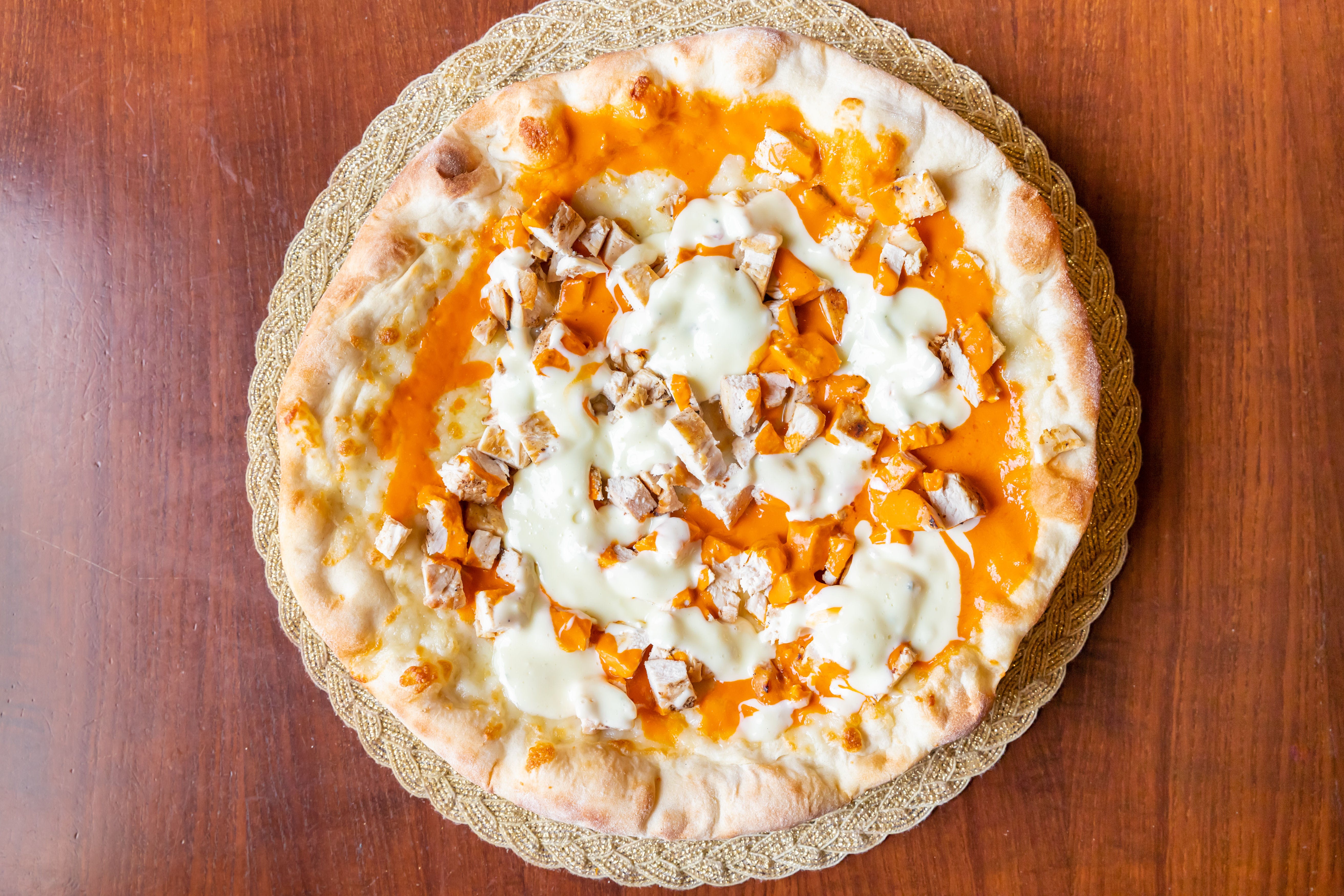 Order Buffalo Chicken Pizza - Personal food online from Cafe Maria Ristorante & Pizzeria store, Frenchtown on bringmethat.com