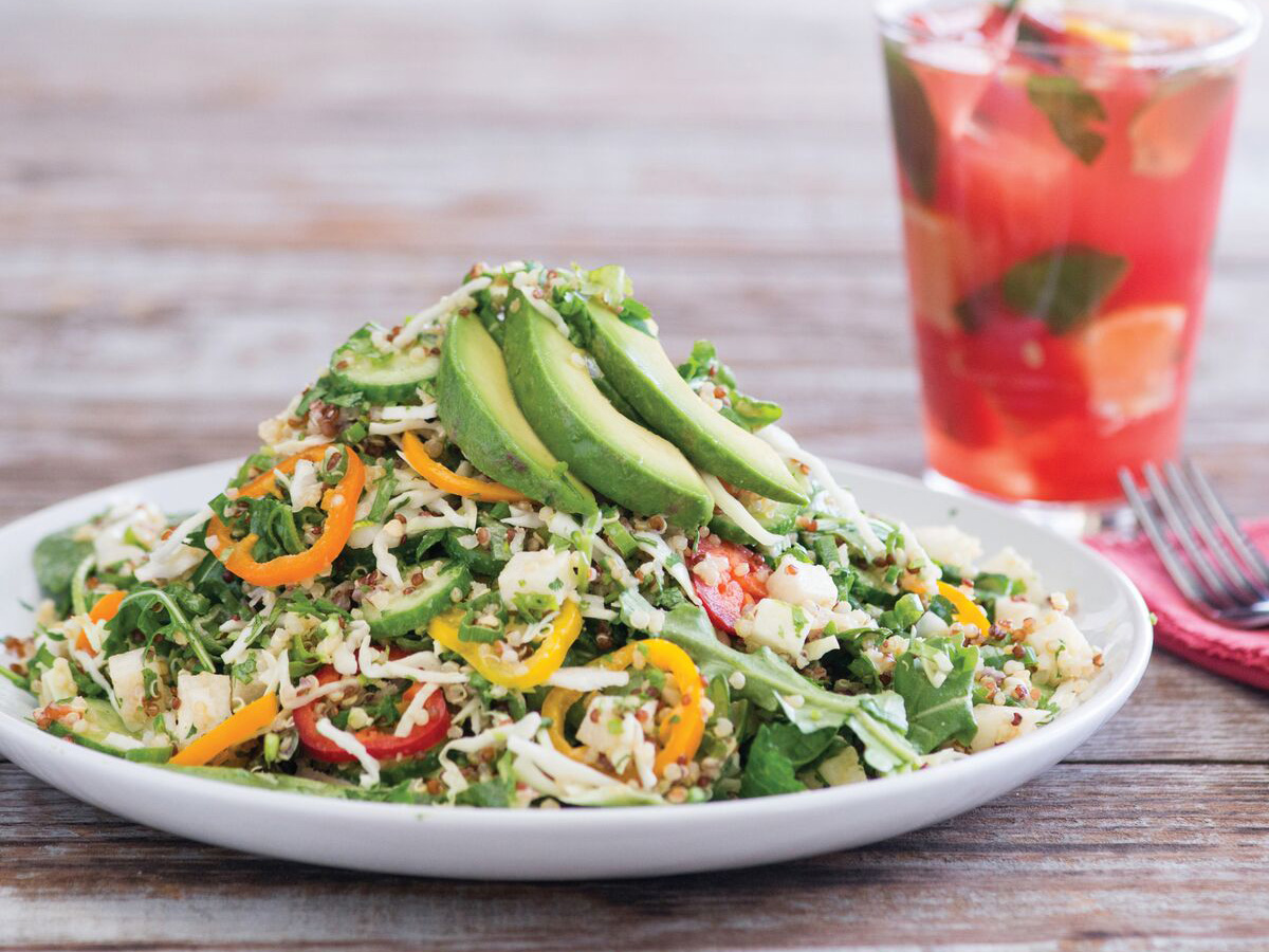 Order Avocado Quinoa Salad food online from Sharkys Woodfired Mexican Grill store, Camarillo on bringmethat.com
