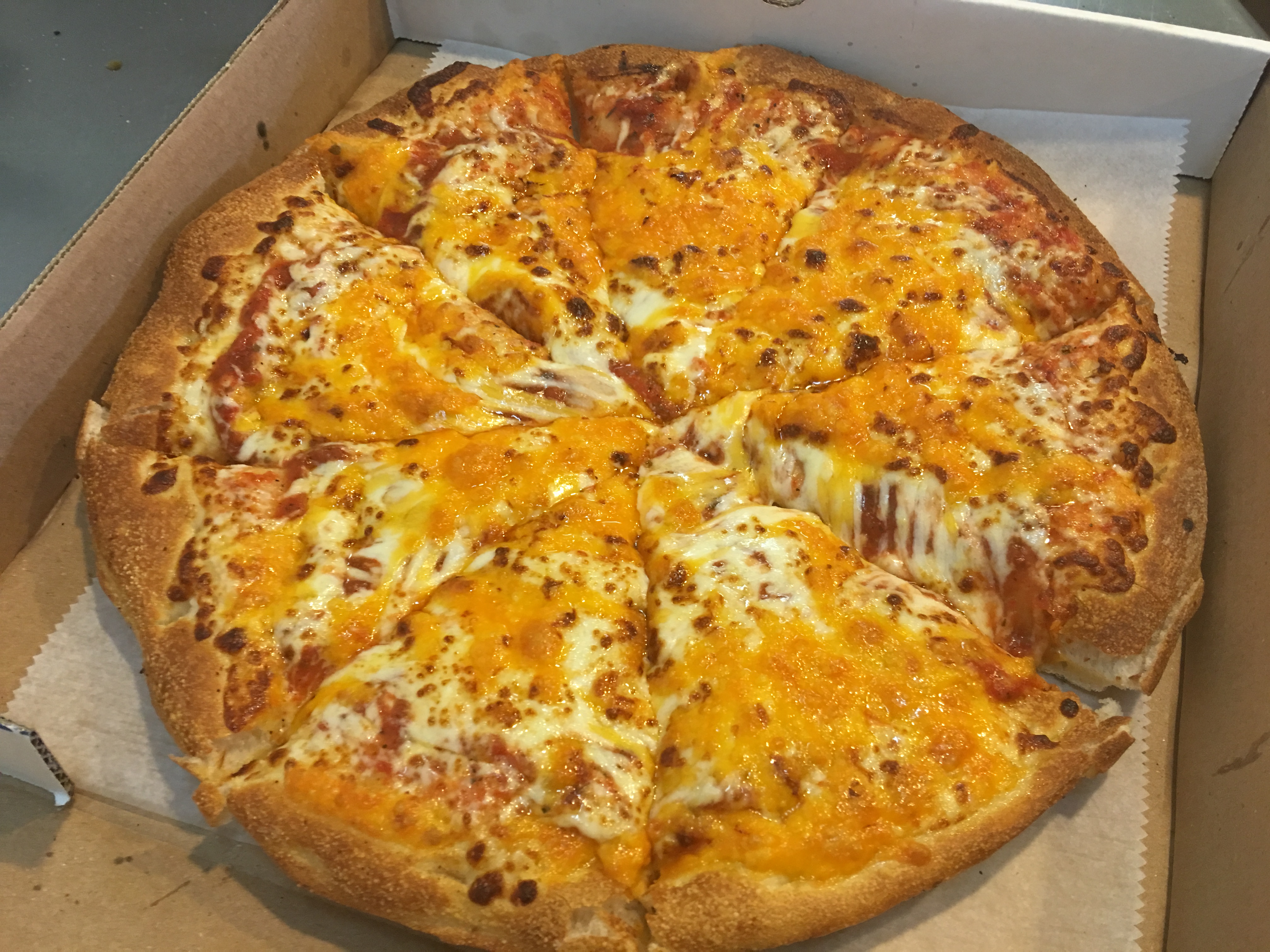 Order 4 Cheese Pizza food online from Stars & Stripes Pizza store, Oklahoma City on bringmethat.com