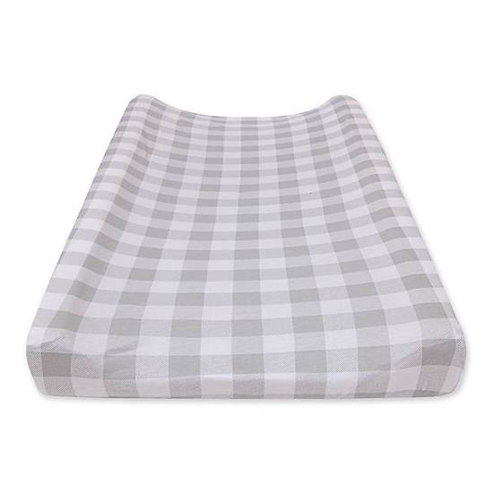 Order Burt's Bees Baby® Buffalo Check Changing Pad Cover in Fog food online from Buybuy Baby store, Ballwin on bringmethat.com