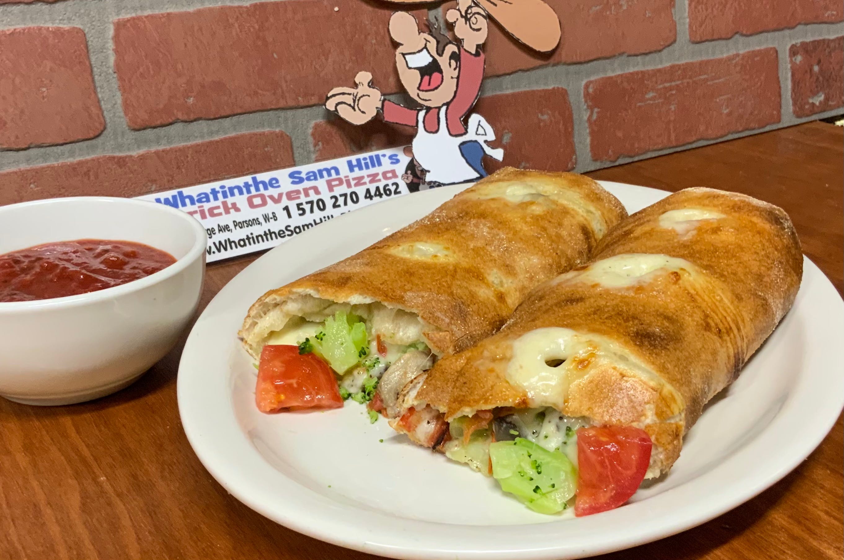 Order Veggie Boli - Small 10" food online from Whatinthe Sam Hills Brick Oven Pizza store, Wilkes-Barre on bringmethat.com