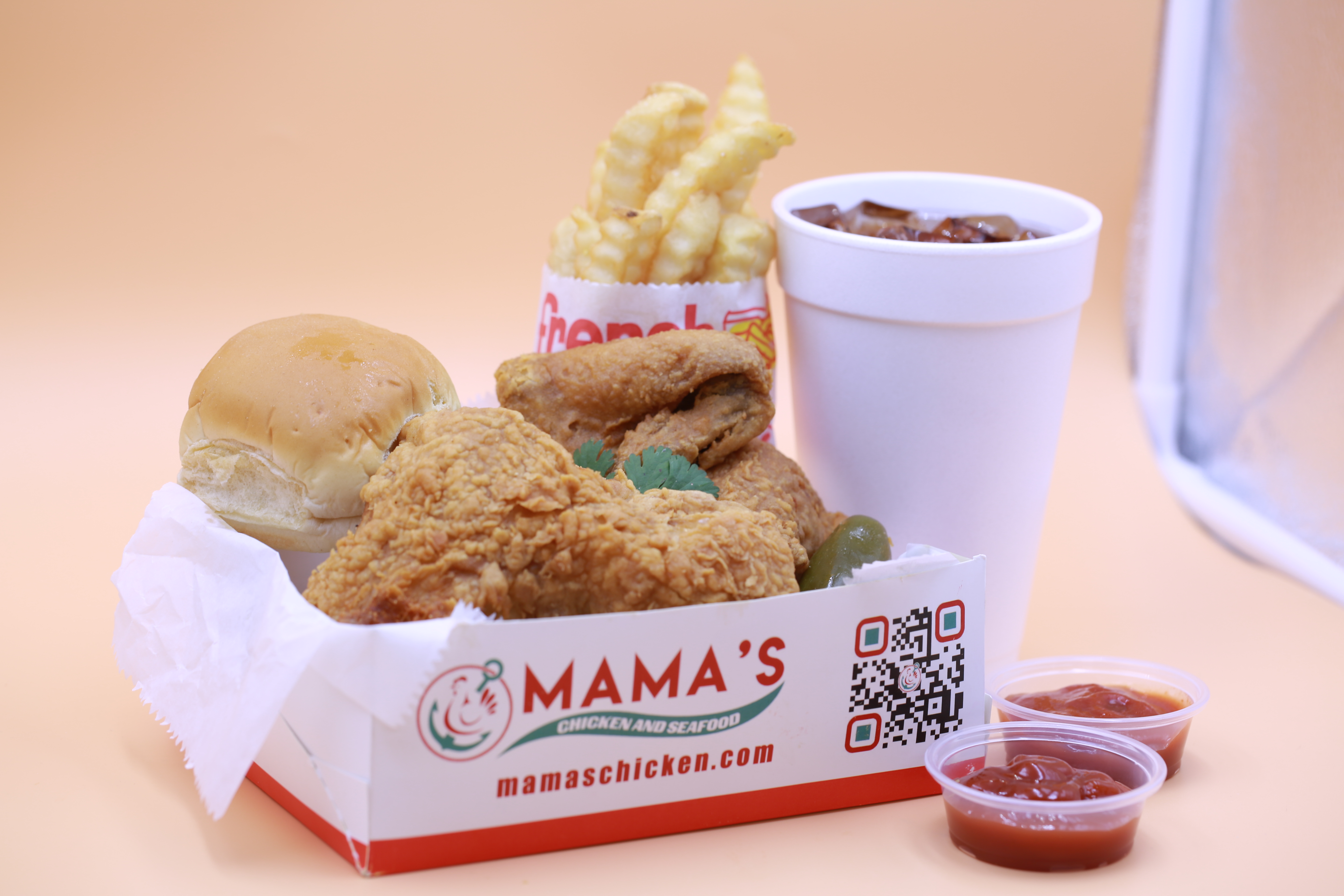Order 3. Two Piece Mix Chicken Combo food online from Mama Chicken & Seafood store, Tucker on bringmethat.com