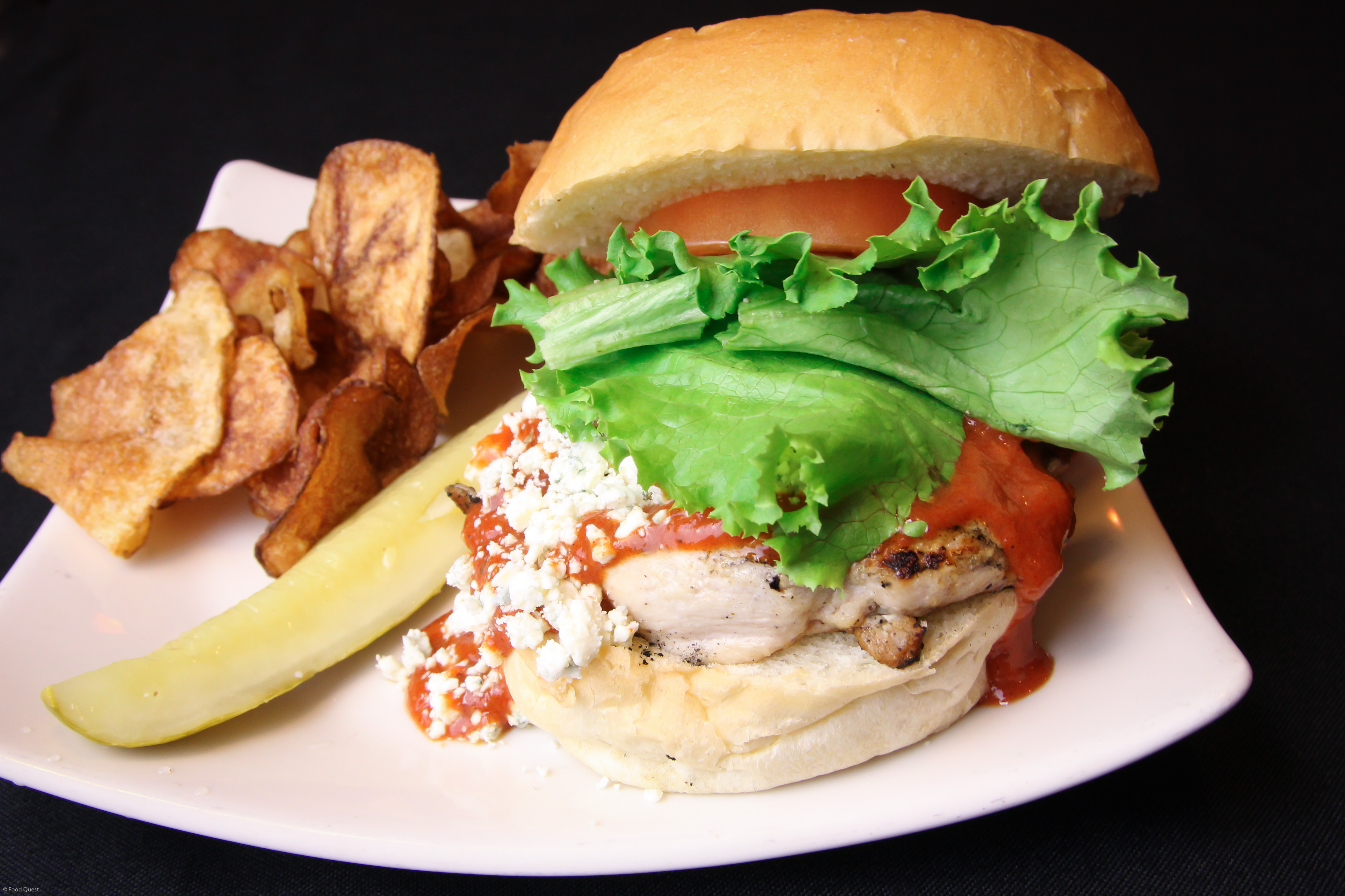 Order Buffalo Chicken Sandwich food online from Ringside Cafe store, Columbus on bringmethat.com