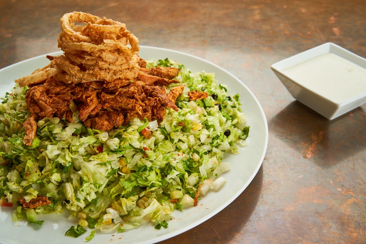 Order BBQ CHICKEN SALAD food online from City Works store, Frisco on bringmethat.com