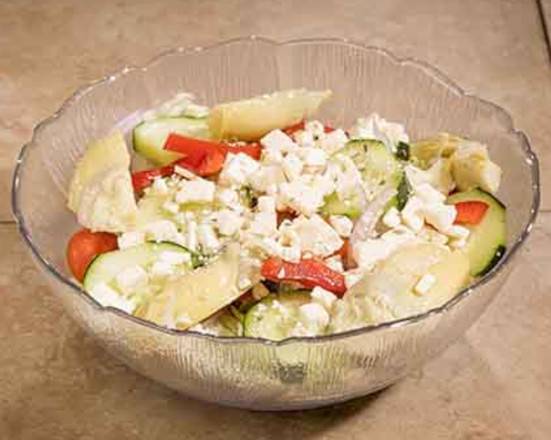 Order Greek Salad food online from Abby Legendary Pizza store, Bend on bringmethat.com