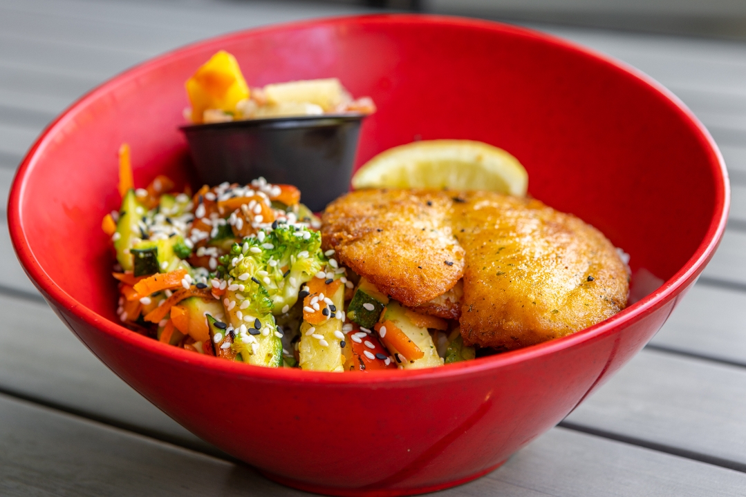 Order Chili Lime Tilapia Bowl food online from Fire Island Grill store, Simi Valley on bringmethat.com