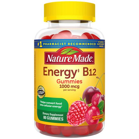 Order Nature Made Energy B12 Gummies 1000mcg (80 ct) food online from Rite Aid store, Palm Desert on bringmethat.com