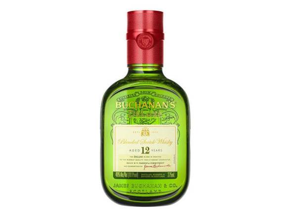 Order Buchanan's DeLuxe Aged 12 Years Blended Scotch Whisky - 375ml Bottle food online from Josh Wines & Liquors Inc store, New York on bringmethat.com