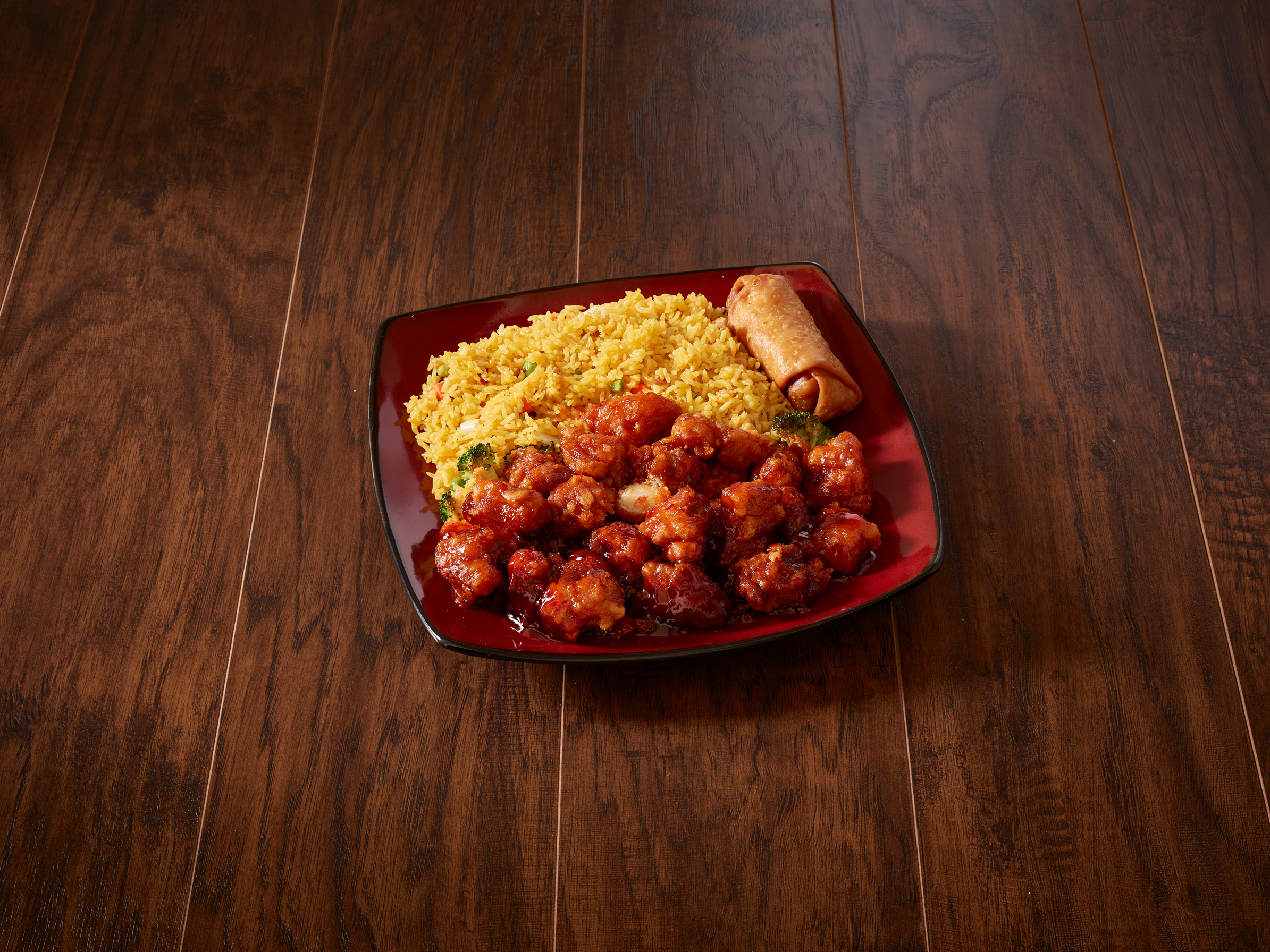 Order C8. General Tso's Chicken Combination Platter food online from Asian Palace store, Syracuse on bringmethat.com
