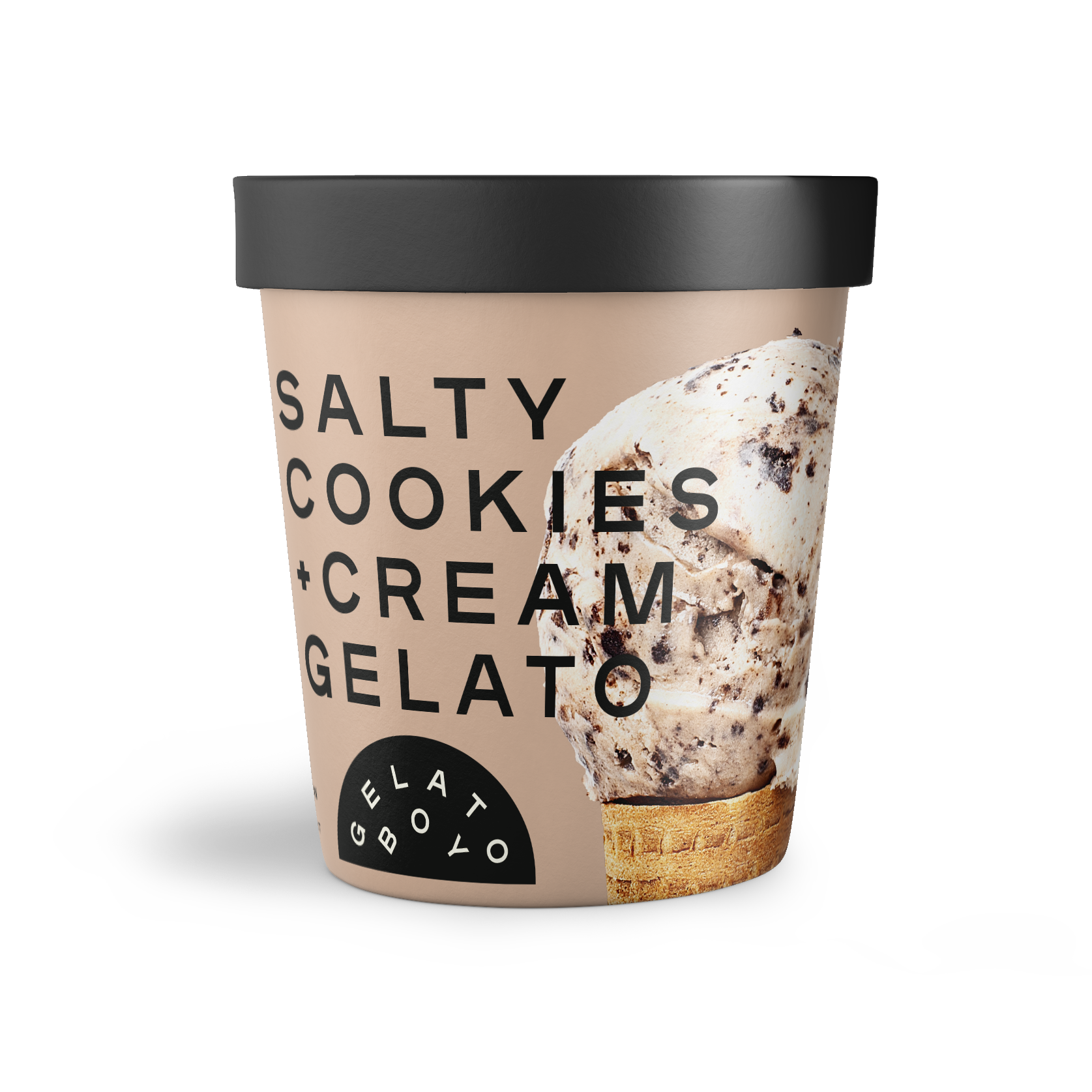 Order Salty Cookies + Cream Pint food online from Gelato Boy store, Denver on bringmethat.com