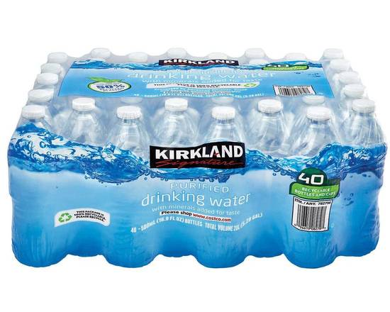 Order Kirkland Purified Water 16.9 Fl oz. food online from Pit Stop Liquor Mart store, El Monte on bringmethat.com