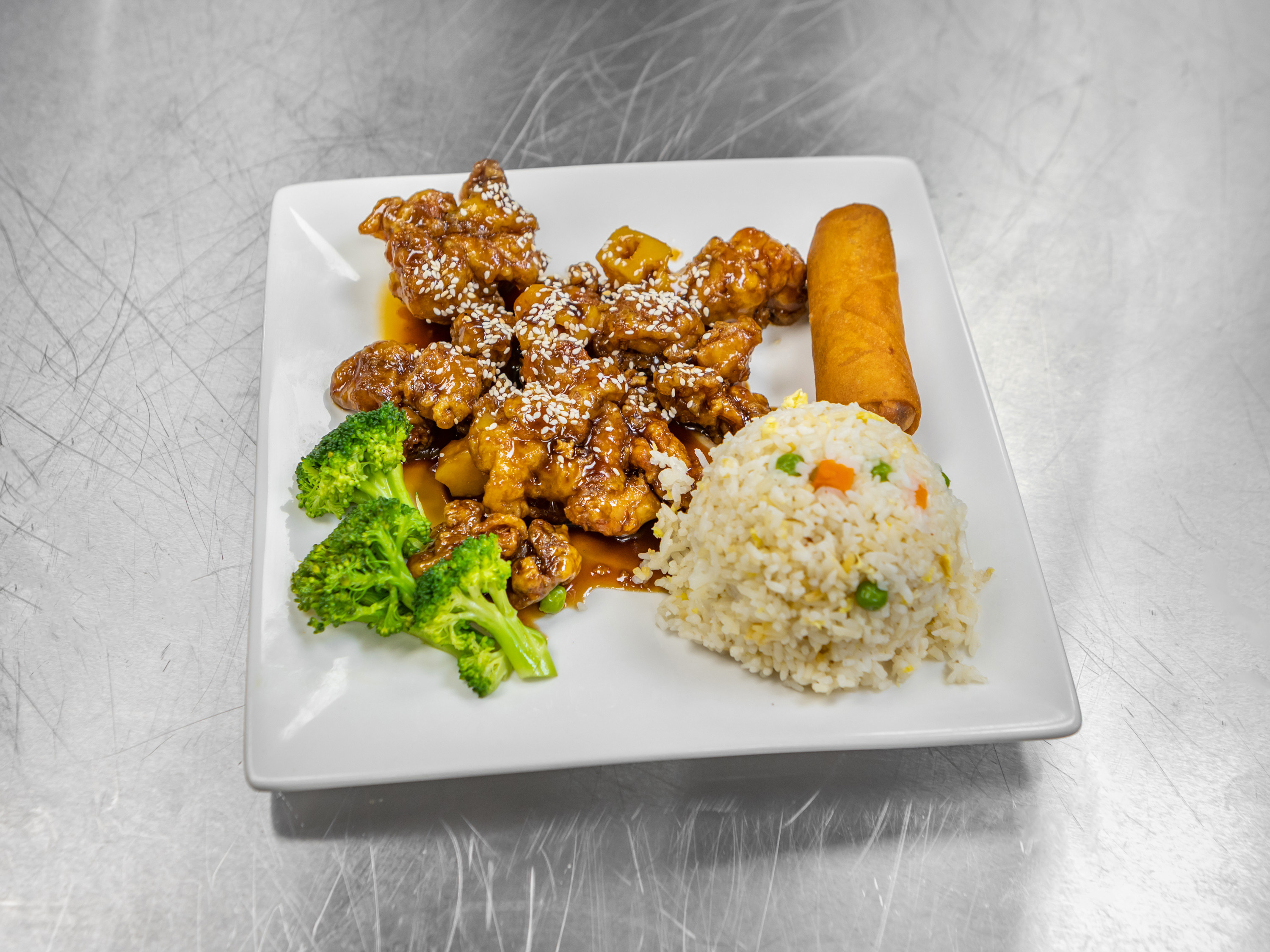 Order Kids Sesame Chicken food online from Red Lotus Asian Grille store, Austin on bringmethat.com