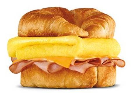 Order Ham, Egg, and Cheese Croissant food online from Carl's Jr. store, Norman on bringmethat.com