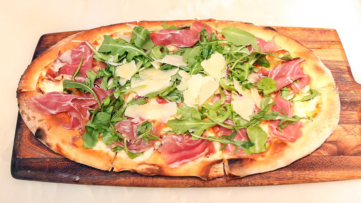 Order Prosciutto Pizza food online from Blue Seafood Bar store, New York on bringmethat.com