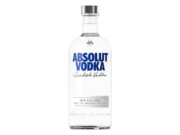 Order Absolut Original Vodka - 750ml Bottle food online from Josh Wines & Liquors Inc store, New York on bringmethat.com