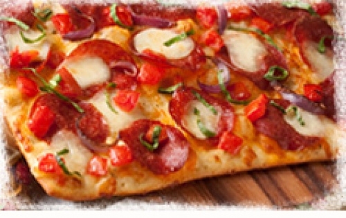 Order Pepperoni Artisan Flatbread food online from Round Table Pizza #407 store, Concord on bringmethat.com