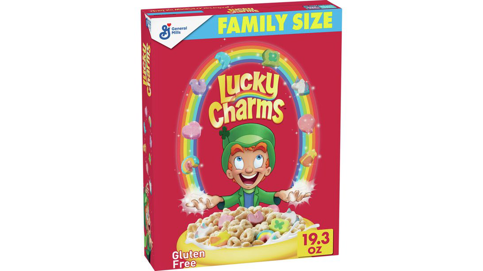 Order Lucky Charms, Gluten Free Marshmallow Cereal with Unicorns, 19.3 oz food online from Lula Convenience Store store, Evesham on bringmethat.com