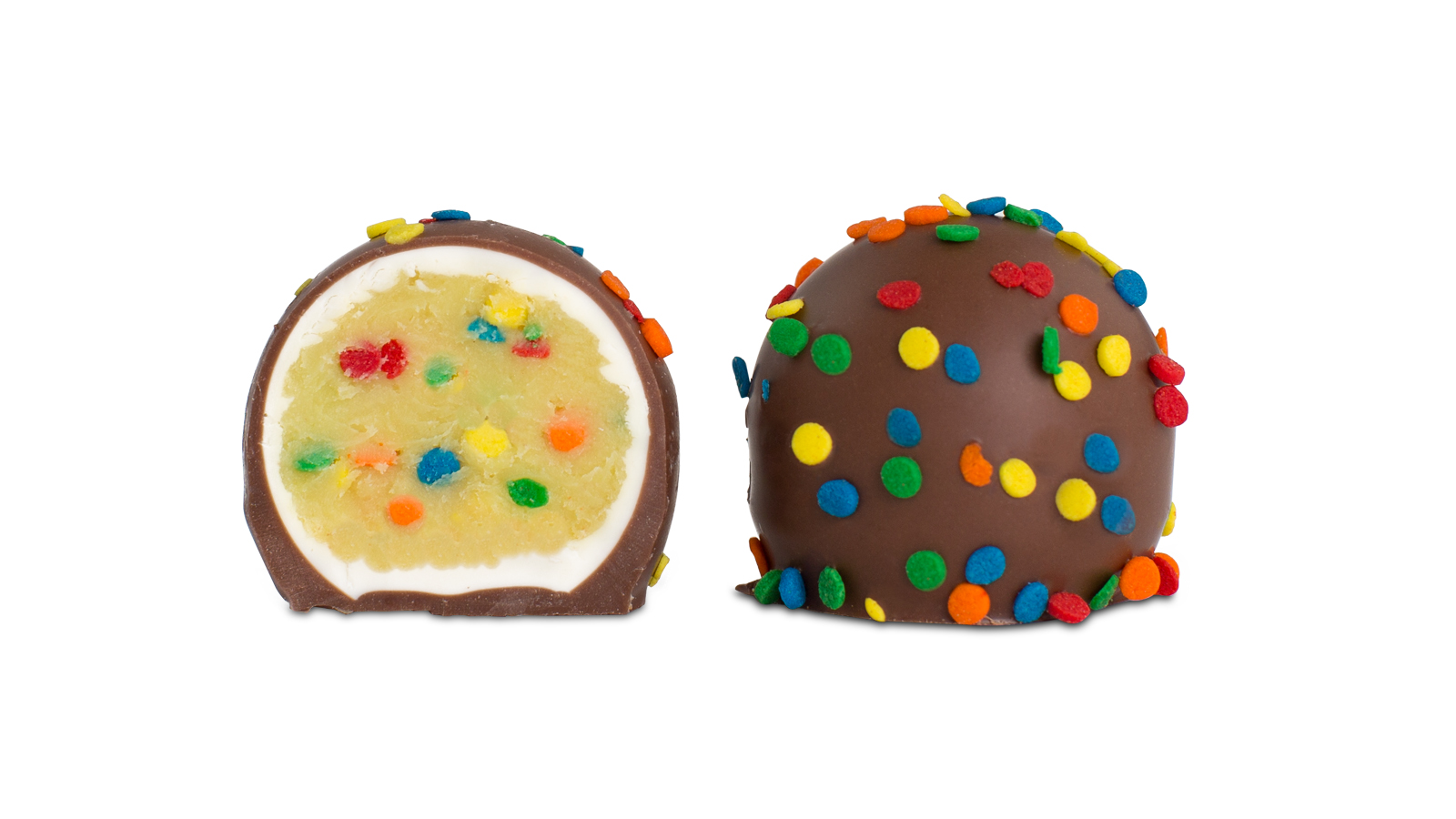 Order Birthday Cake Truffle food online from Rocky Mountain Chocolate store, Rockwall on bringmethat.com