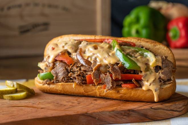 Order Cheese Steak Sandwich food online from Sweet Lou store, Matteson on bringmethat.com