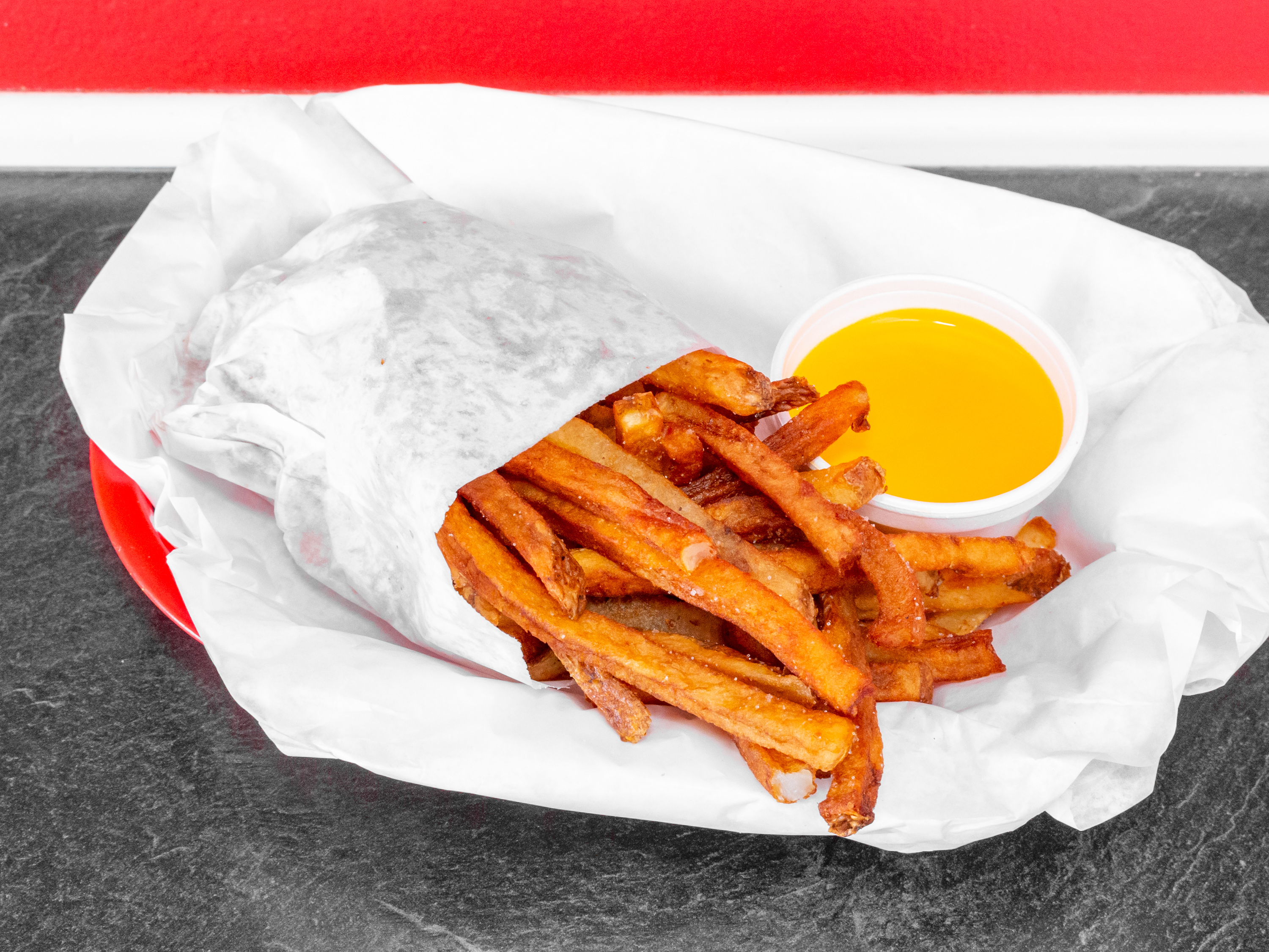 Order Fresh Cut Fries food online from Salerno Red Hots store, Yorkville on bringmethat.com
