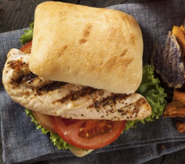 Order Grilled Chicken Breast Sandwich food online from Mediterranean Grill And Bar store, New York on bringmethat.com