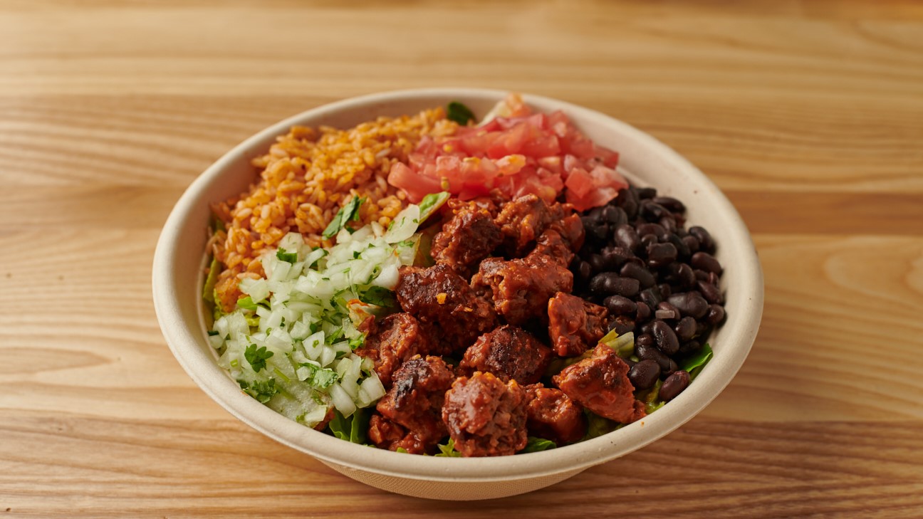 Order BEYOND® 'BEEF' BOWL food online from Burrito Beach store, Chicago on bringmethat.com