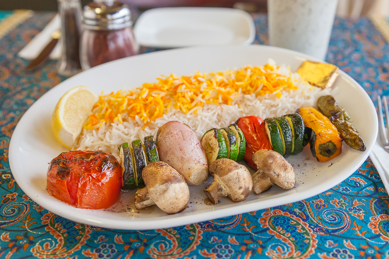 Order 15. Veggie Kabob food online from House of Kabobs store, Sunnyvale on bringmethat.com