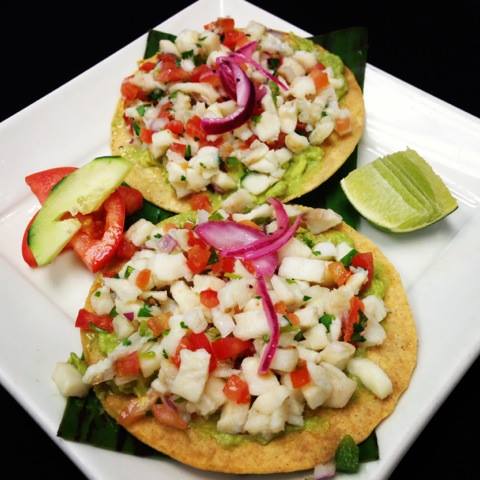 Order Ceviche Tostadas Lunch food online from Gloria's Restaurant store, Fort Worth on bringmethat.com