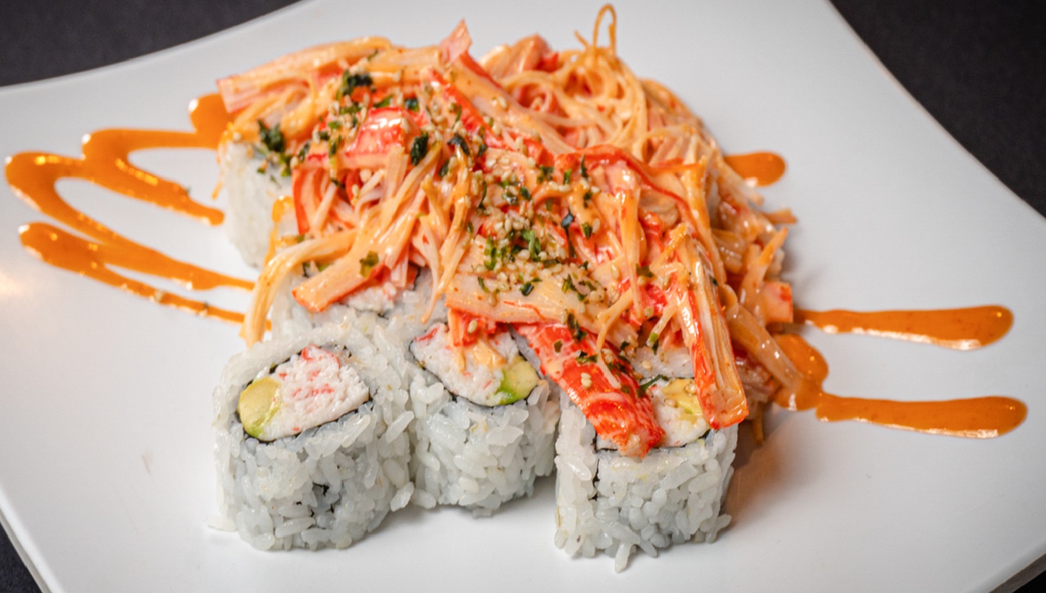 Order Crab Special Roll food online from Kaze Sushi & Hibachi store, Mesquite on bringmethat.com