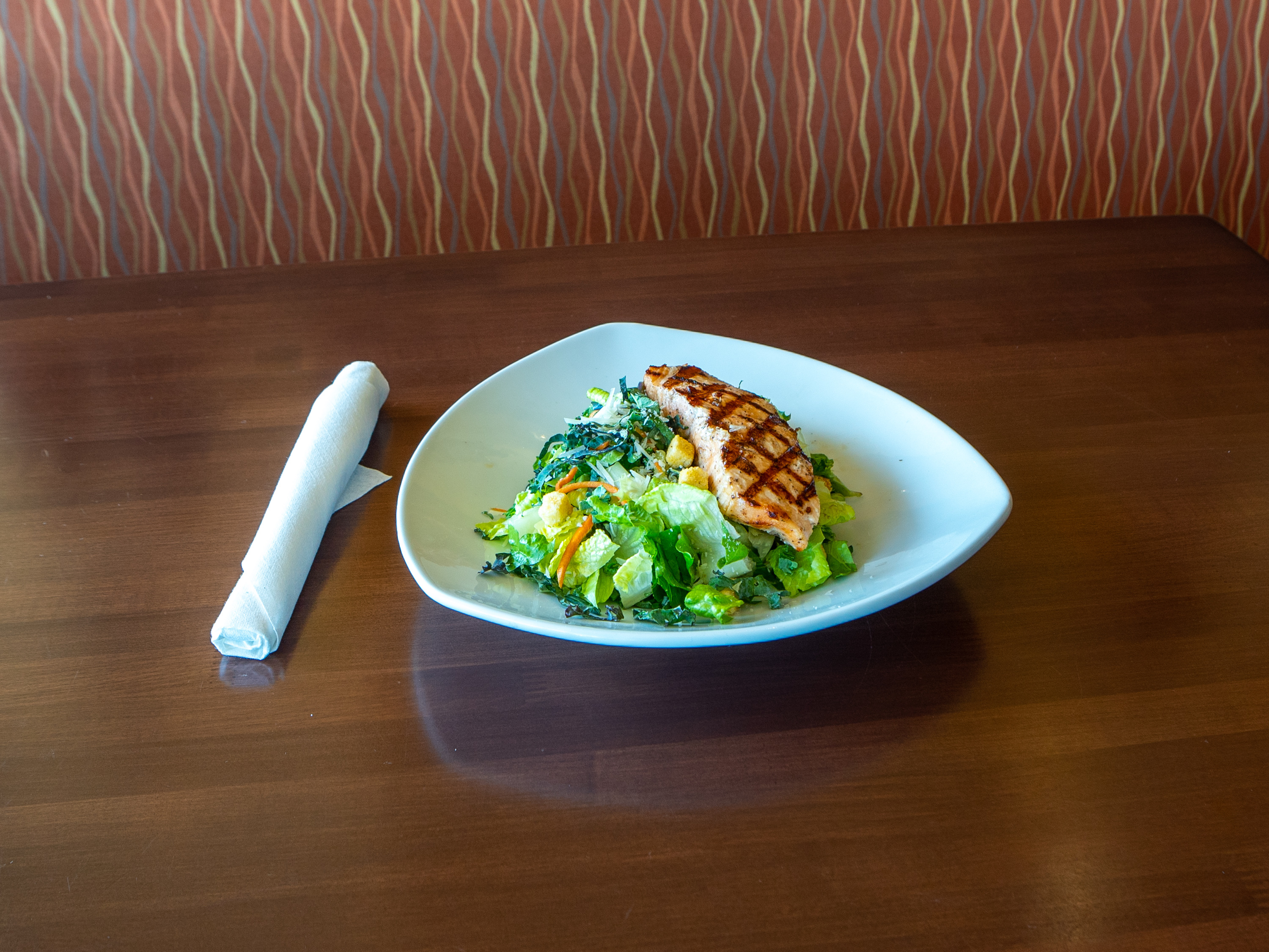 Order Fresh Grilled Salmon Salad food online from Peruvian Ceviche & Salad store, Fountain Valley on bringmethat.com