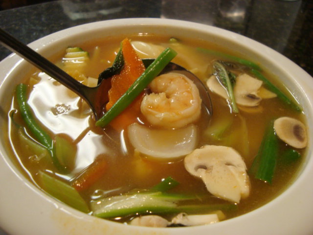 Order 12. Tom Yum Goong food online from The Lemongrass Cafe store, Tumwater on bringmethat.com