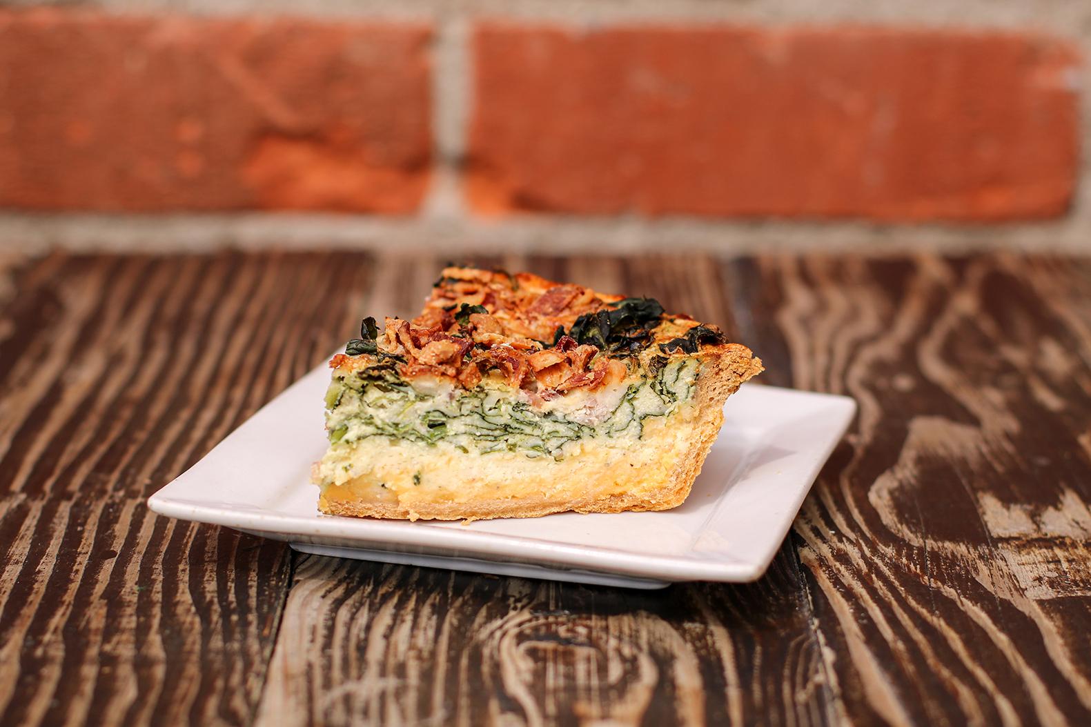 Order Bacon Cheddar Quiche SLICE food online from Republic Of Pie store, North Hollywood on bringmethat.com