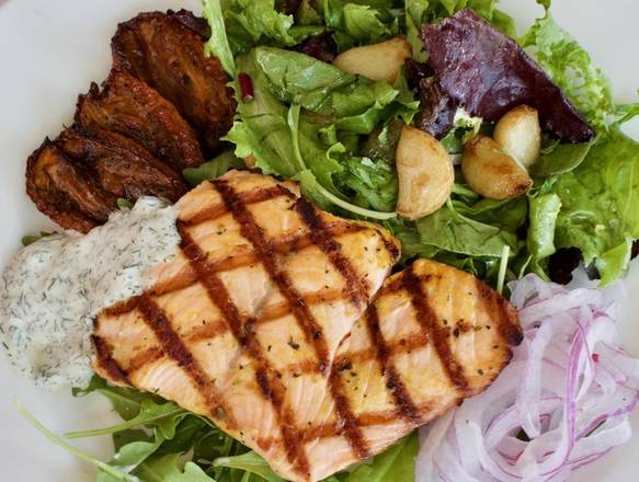 Order SALMON SALAD (LUNCH ONLY) food online from La Scala store, Beverly Hills on bringmethat.com