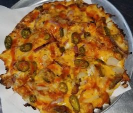 Order Taste of Mexico Pizza food online from Dan Pizza Wings n Beer Deck store, Kemah on bringmethat.com