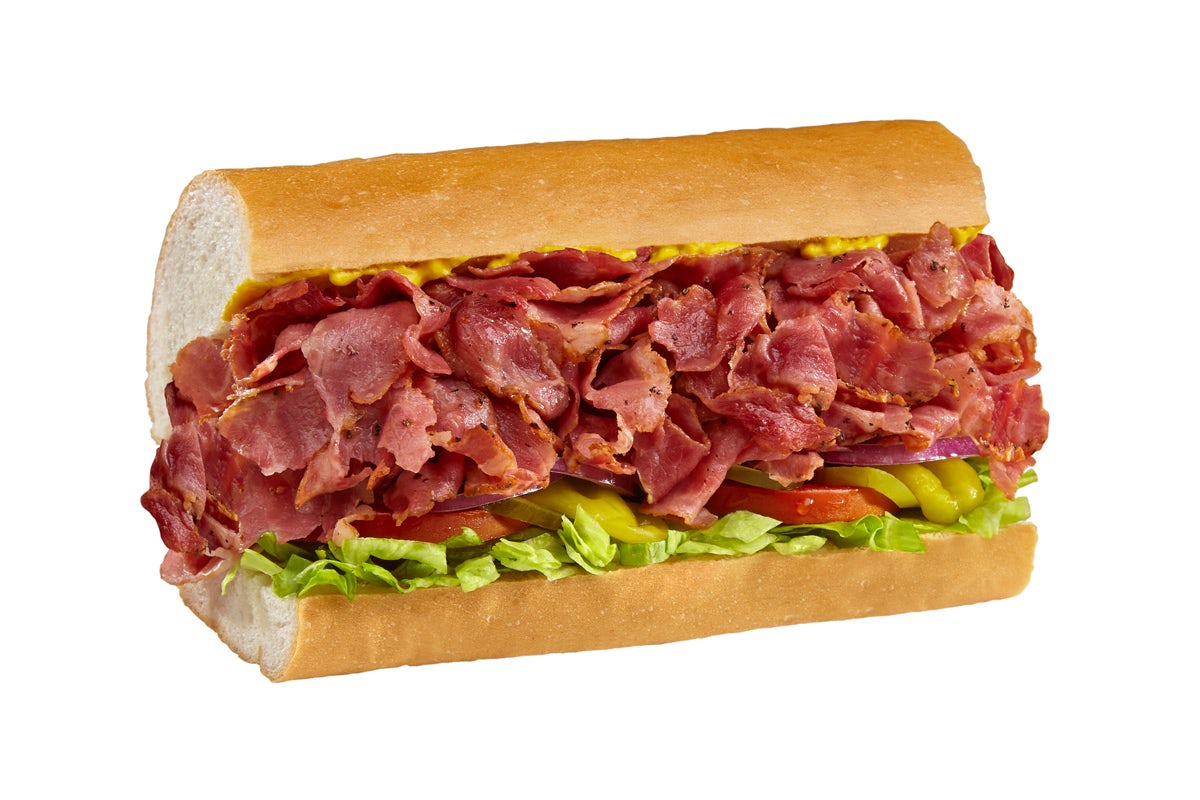 Order #9 Hot Pastrami food online from TOGO'S Sandwiches store, Santa Cruz on bringmethat.com