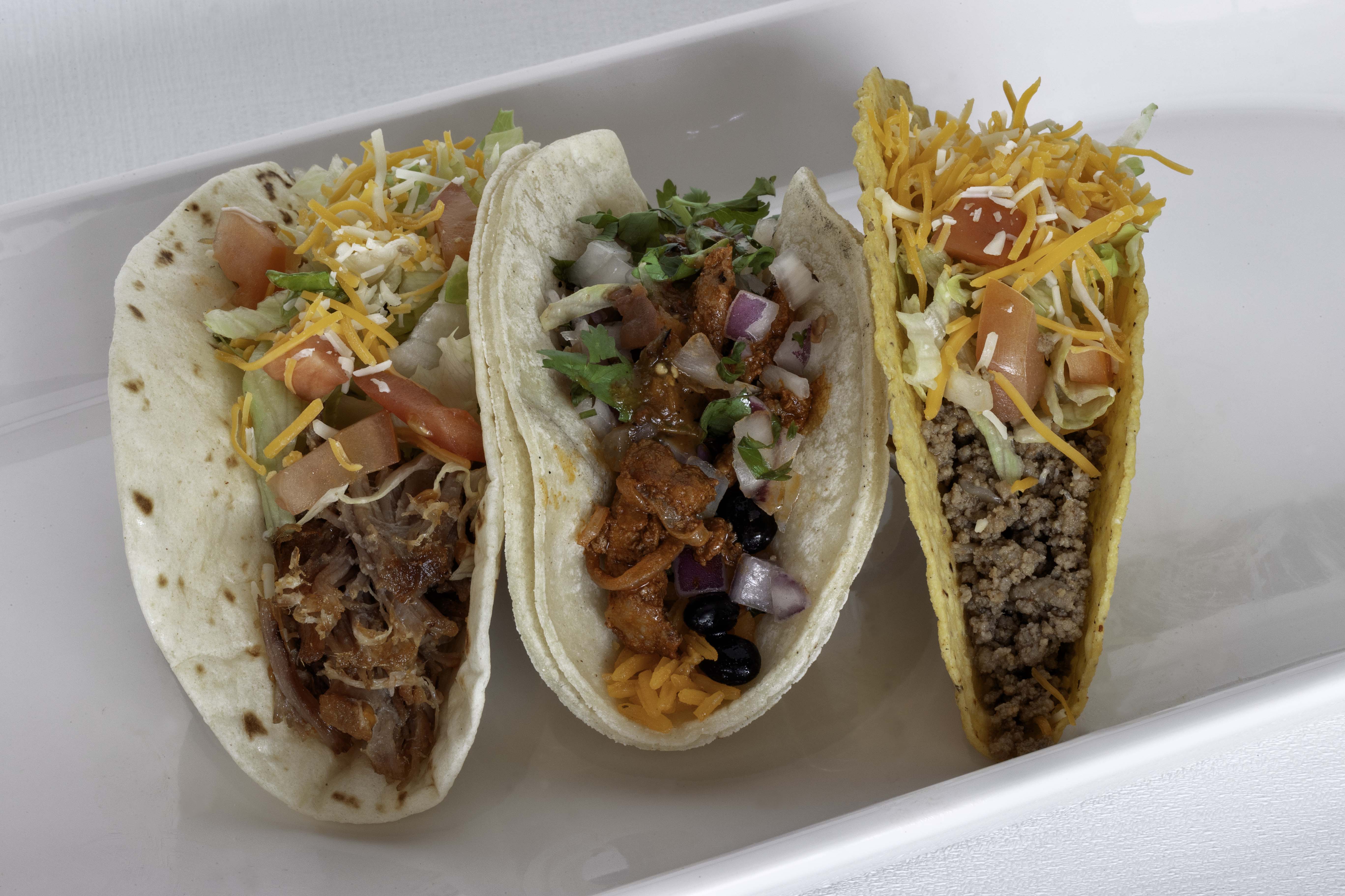 Order 3 Tacos food online from Mexipho store, Glastonbury on bringmethat.com