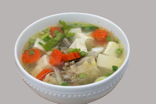 Order S2. Bean Curd and Vegetable Soup food online from Hyo dong gak store, New York on bringmethat.com