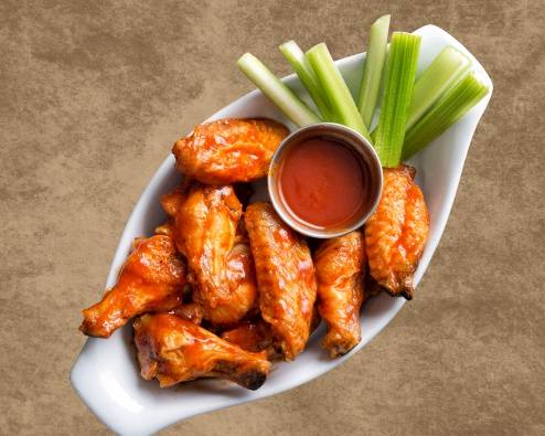 Order Classic Chicken Wings (8 pcs) food online from Pasta Brava store, Brookline on bringmethat.com