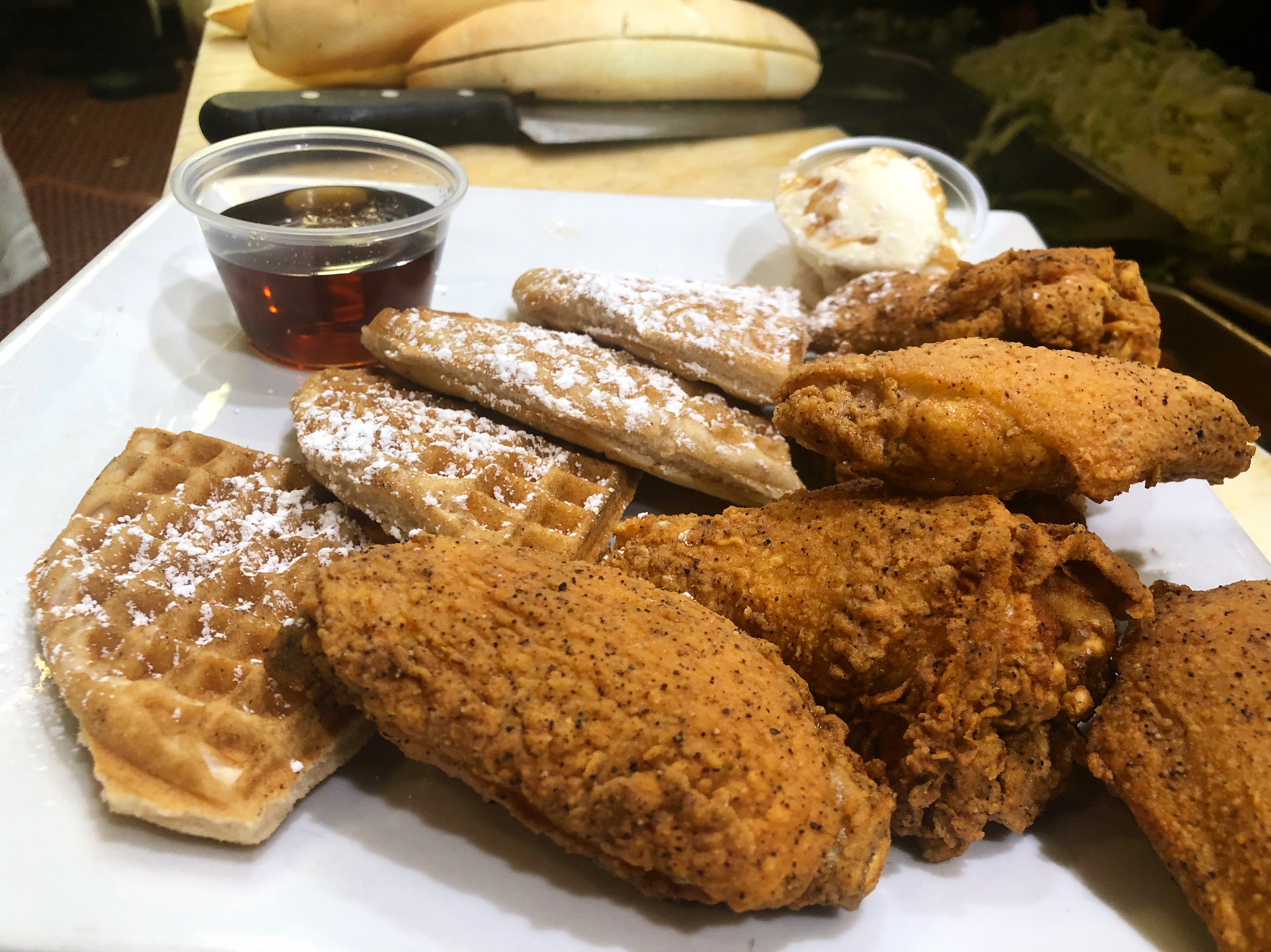 Order Chicken N Waffle food online from Stevie Creole Cafe store, Los Angeles on bringmethat.com