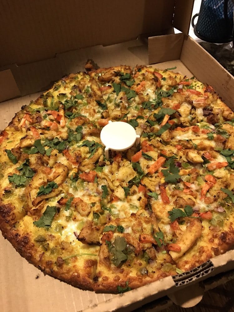 Order Chili Chicken Pizza - Small 8" food online from Star Pizza store, Suisun City on bringmethat.com